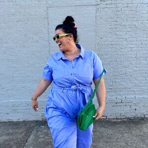 Ava & Viv Light Blue Jumpsuit